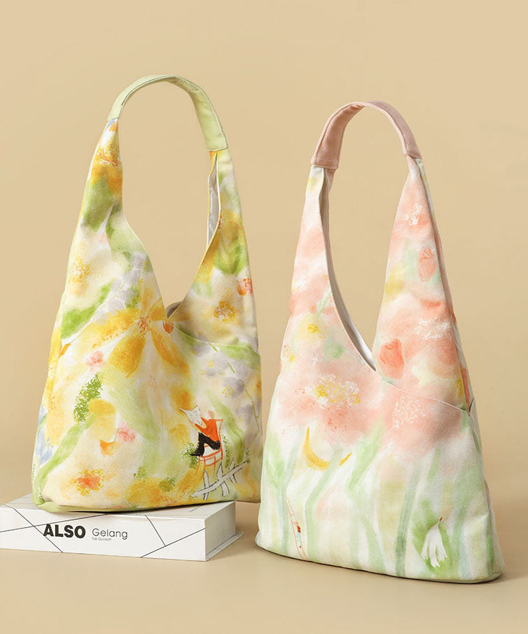 Bag Pink Canvas Illustration Japanese Shoulder Original