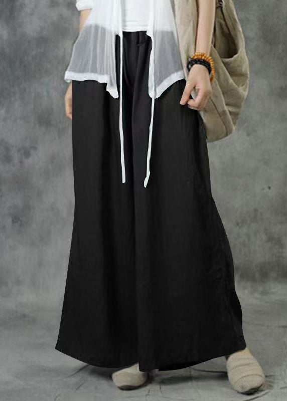 Wide Summer Pockets Waist Leg Elastic Plus Khaki Size Pants