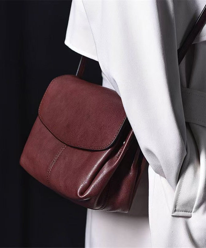 Messenger Chocolate Leather Retro Fabric CrossBody Bag