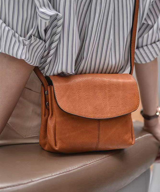Messenger Chocolate Leather Retro Fabric CrossBody Bag