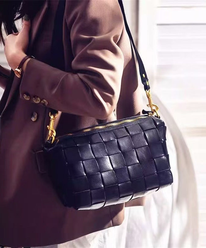 Retro Weave Shoulder Leather Bags Design