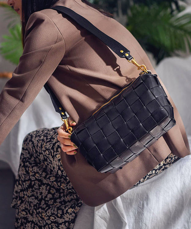 Retro Weave Shoulder Leather Bags Design