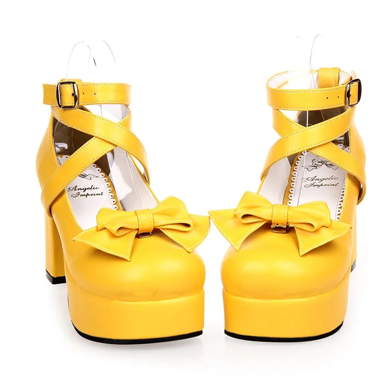 Shoes Lolita Kawaii Bowknot - Princess 35-45