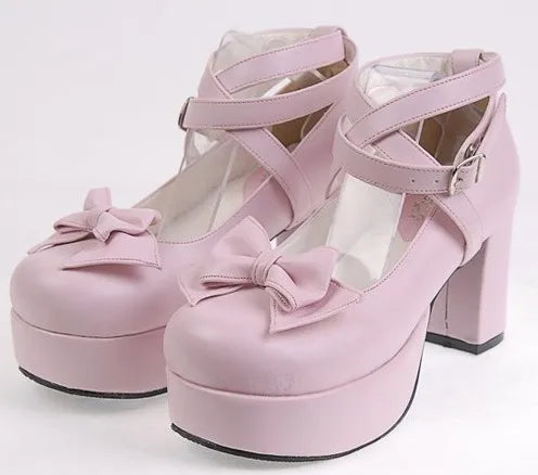 Shoes Lolita Kawaii Bowknot - Princess 35-45