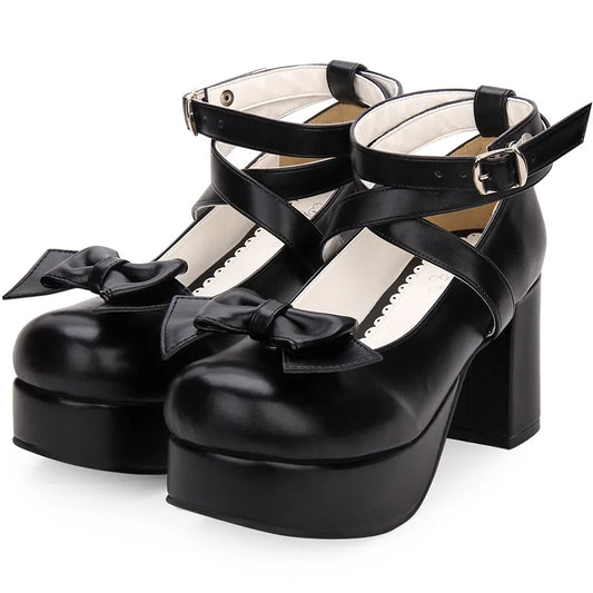 Shoes Lolita Kawaii Bowknot - Princess 35-45