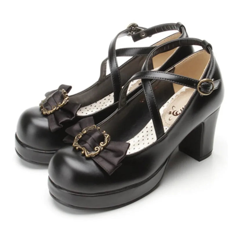 Shoes Lolita Kawaii Bowknot - Princess 35-45