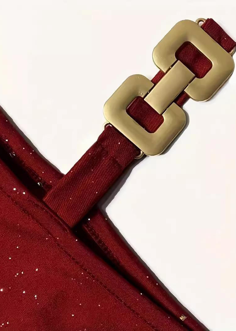 Cold Dresses Fit Fall Mulberry Mid Sequins Shoulder Slim