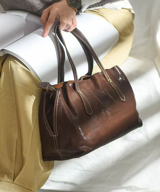 Large Leather Shoulder Capacity Style Women Bags