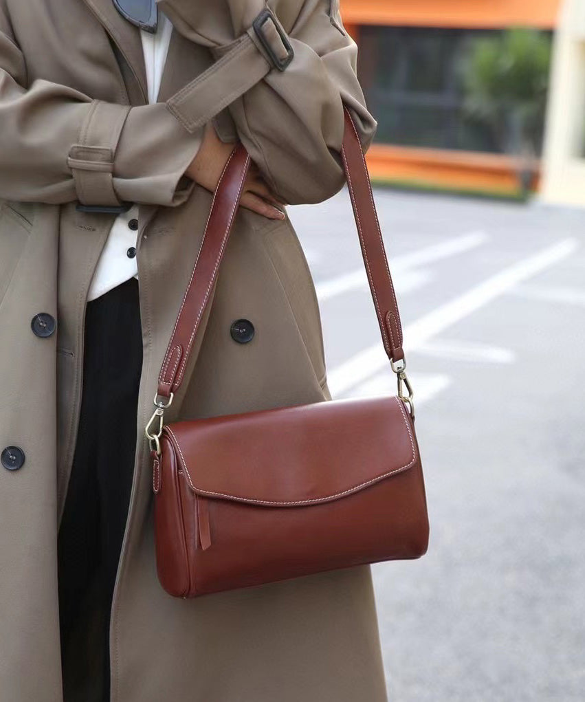 Black Zipper Shoulder Solid Durable Leather Stylish Bag