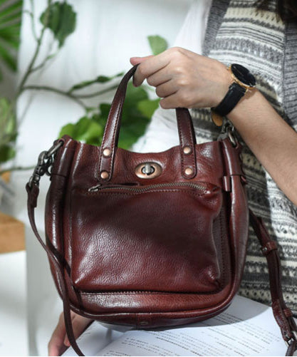 Bag Unique Solid Leather Durable Micro Orange CrossBody