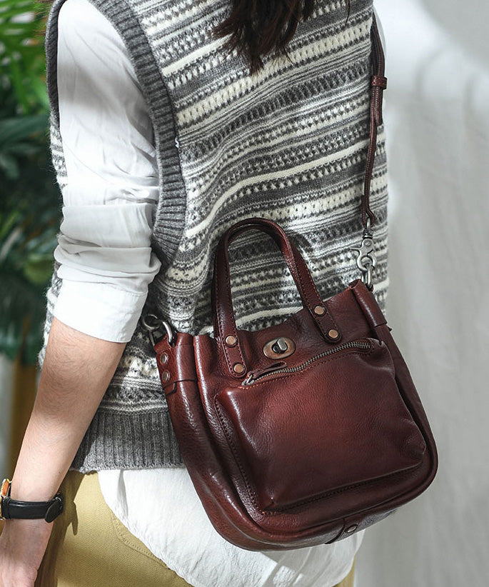 Bag Unique Solid Leather Durable Micro Orange CrossBody