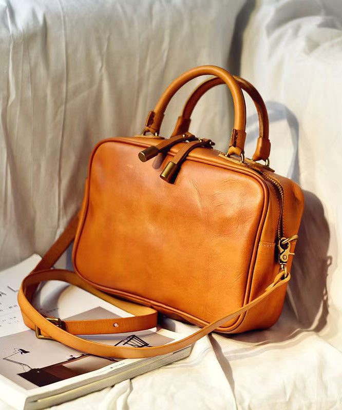 Orange Doctor Large Women Bag Leather Capacity