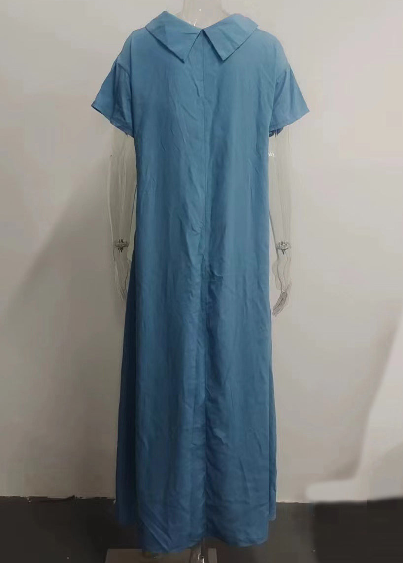 Solid Dresses Pink Neck Patchwork Women Turtle Vacation Long