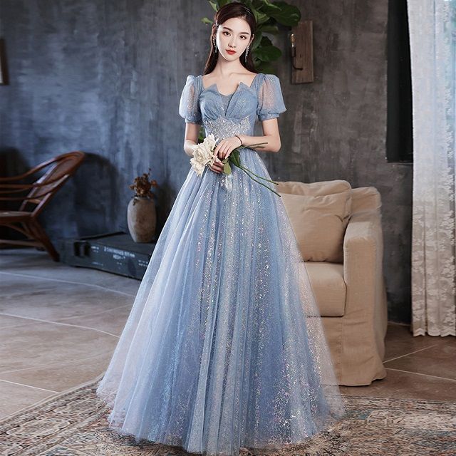 / Dress Evening Gown Cocktail Mesh A-Line