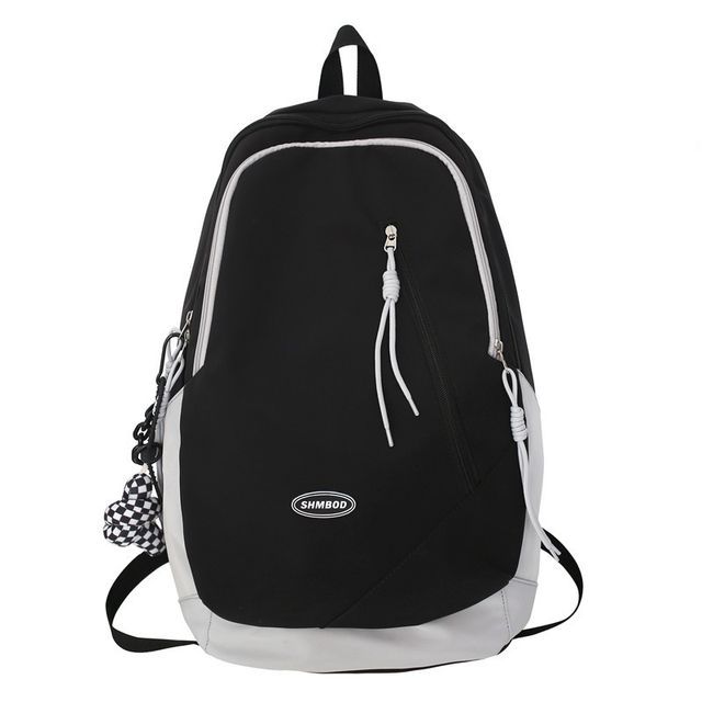 Nylon Two-Tone Backpack Logo