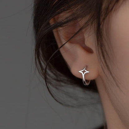 Star Sterling Silver Earring