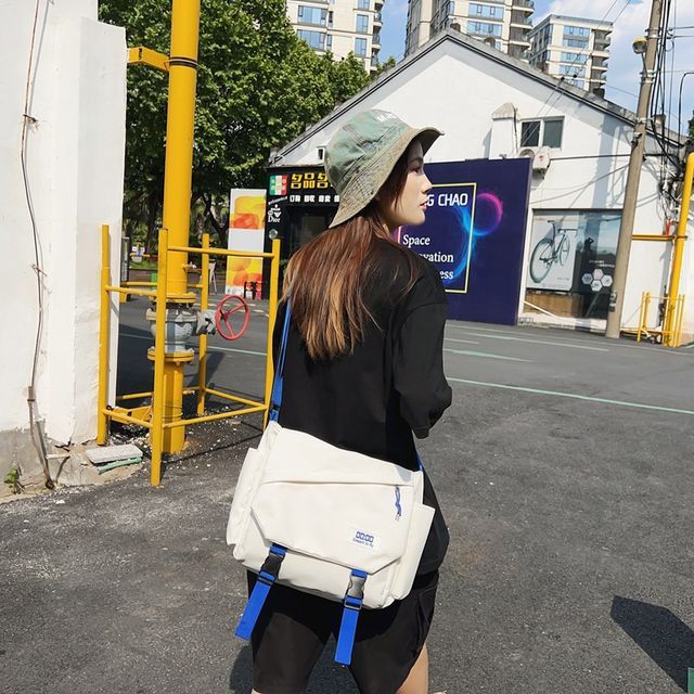 Crossbody Nylon Bag Buckled