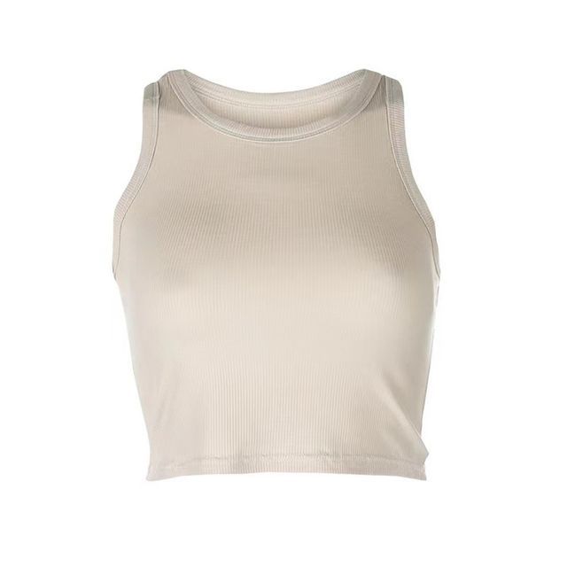 Cropped Top Plain Tank