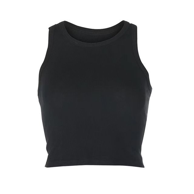 Cropped Top Plain Tank