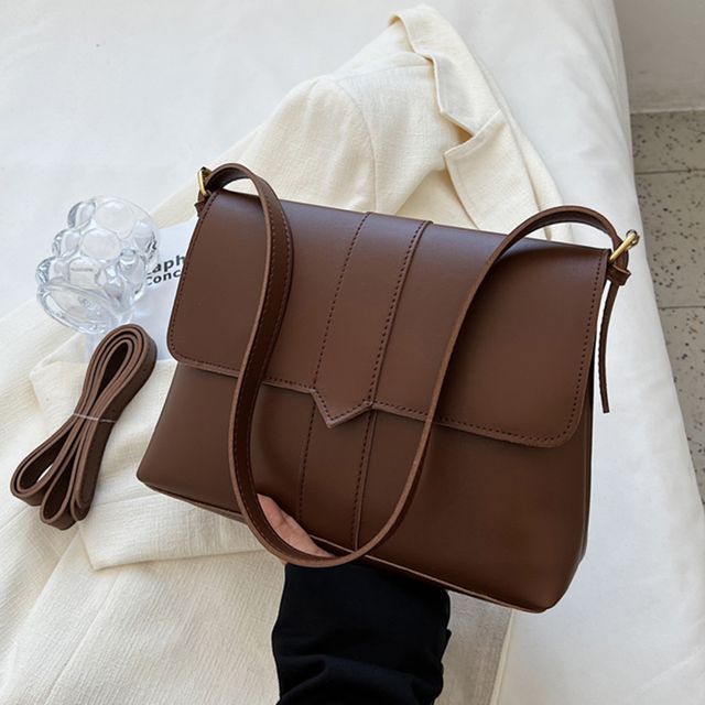 Faux Shoulder Bag Leather