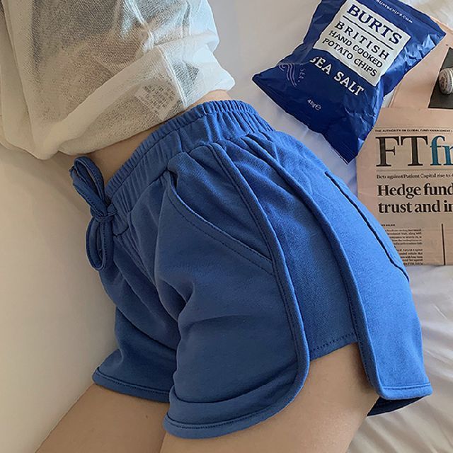 Plain Waist Shorts High