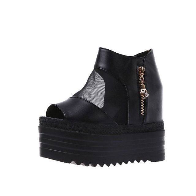 Sheer Wedge Platform Sandals