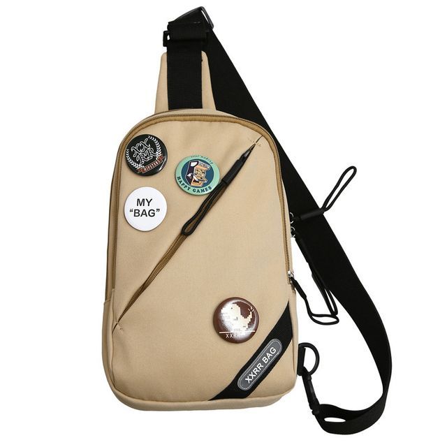 Bag Badge Lettering Applique / Set Nylon Charm Sling