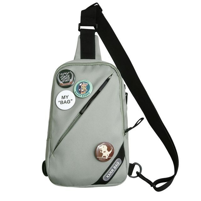 Bag Badge Lettering Applique / Set Nylon Charm Sling