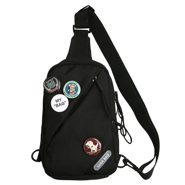 Bag Badge Lettering Applique / Set Nylon Charm Sling