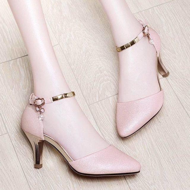 High Sandals Strap Heel Ankle