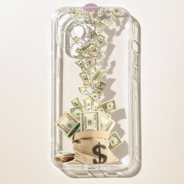 Transparent Money Bag Case Phone