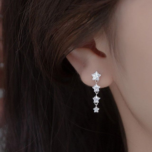 Star Rhinestone Dangle Earring