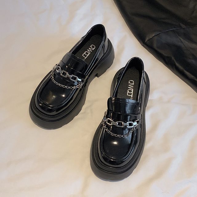 Platform Chain Loafers