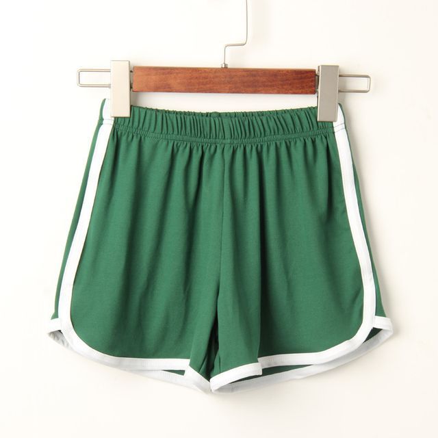 Sweat Waist Shorts Elastic Trim Contrast