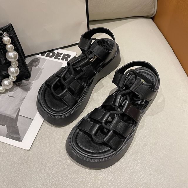 Sandals Platform Lace-Up Gladiator