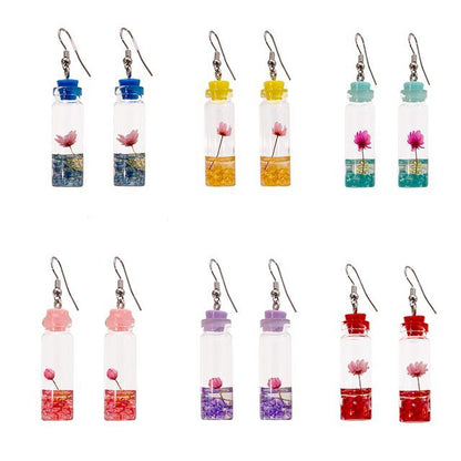 Wish Bottle Drop Earring