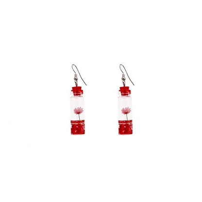 Wish Bottle Drop Earring