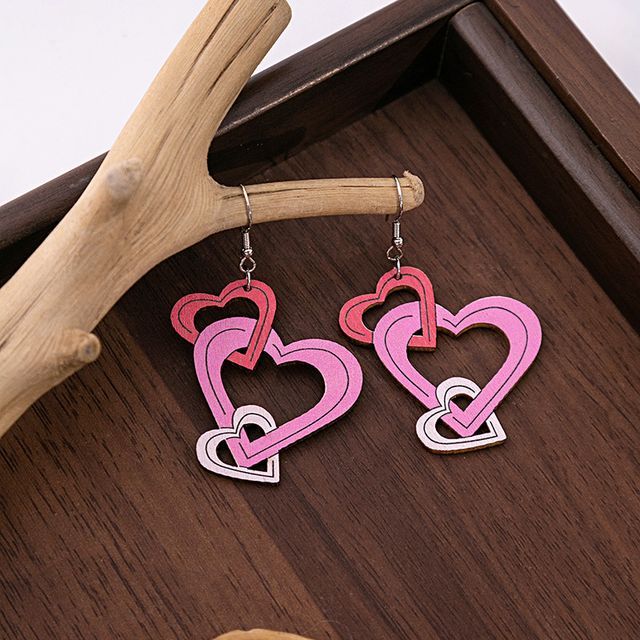 Wooden Drop Earring