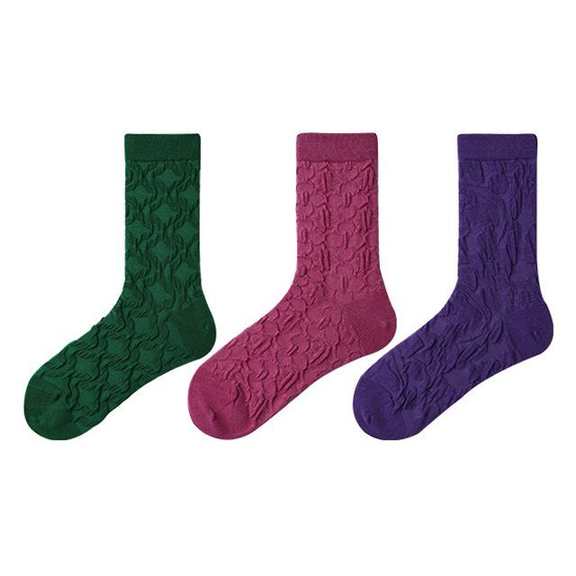 Set of 3 Pairs: Patterned Socks