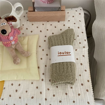 Plain Fleece Socks / Set