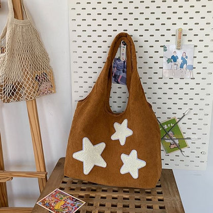 Star Applique Tote Bag