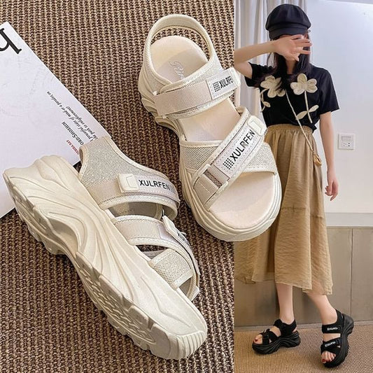 Strap Lettering Adhesive Sandals