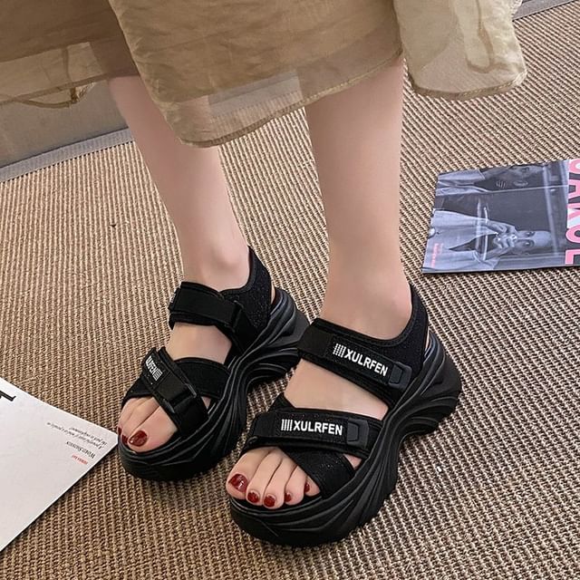 Strap Lettering Adhesive Sandals