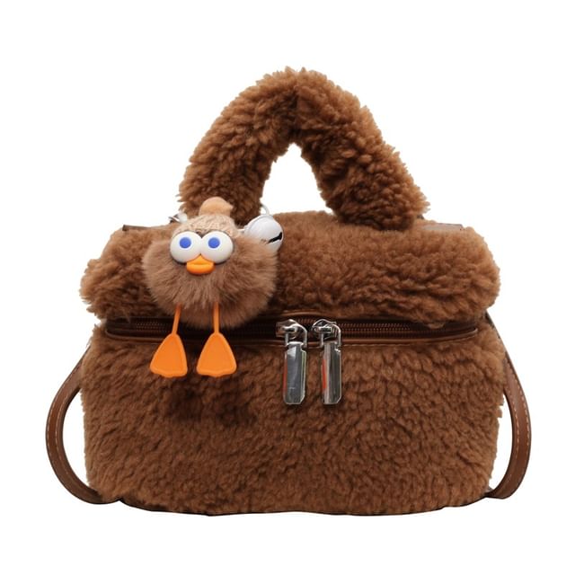 Crossbody Bag Charm / Faux Set Shearling