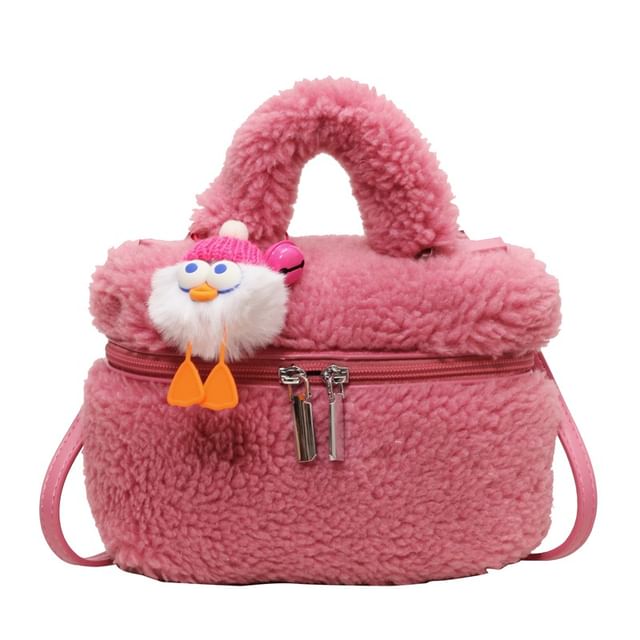 Crossbody Bag Charm / Faux Set Shearling