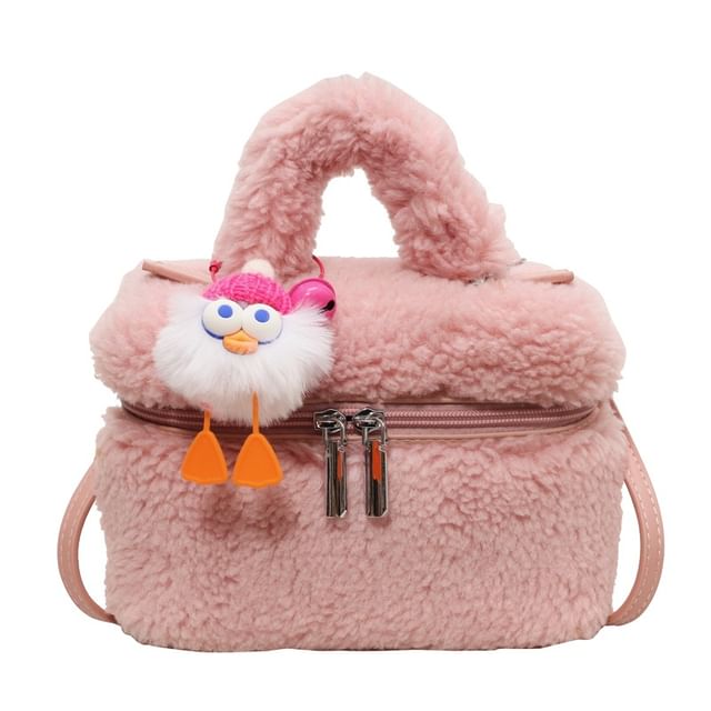 Crossbody Bag Charm / Faux Set Shearling