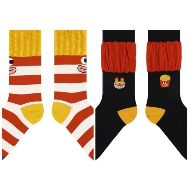 Food Print Socks / Set