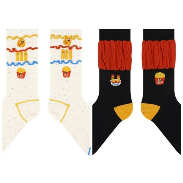 Food Print Socks / Set