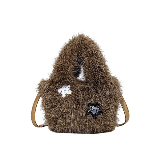 Fluffy Crossbody Bag Plain