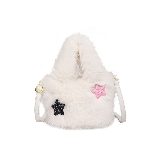 Fluffy Crossbody Bag Plain
